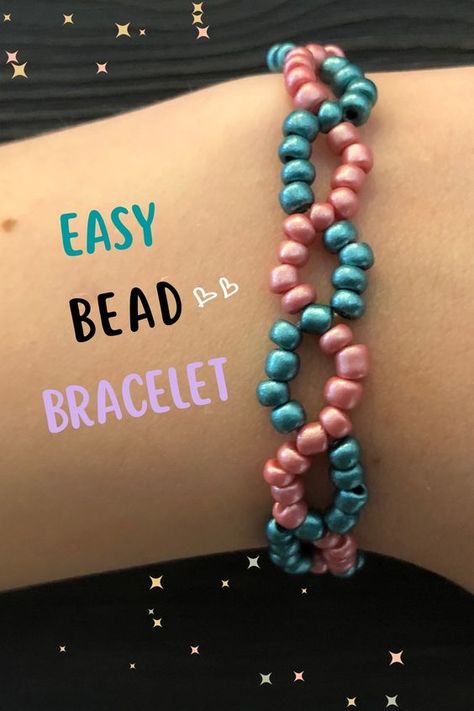 Follow these easy steps to make this bead bracelet design. A seed bead bracelet making tutorial for beginners. Easy Bead Bracelets, Easy Seed Bead Bracelet, Bead Bracelet Making, Bead Bracelet Tutorial, Diy Bead Jewelry, Bracelet Making Tutorial, Beaded Bracelets Tutorial, Seed Bead Bracelet, Beads Bracelet Design