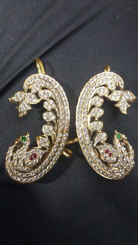 Full Ear Earrings Indian Gold, Full Earrings Ear Cuffs Gold Indian, Earcuffs Earrings Indian, Ear Cuffs Gold Indian, Full Ear Earrings, Gold Earrings Indian, Gold Earrings Models, Diamond Fashion Jewelry, Fancy Jewelry Necklace