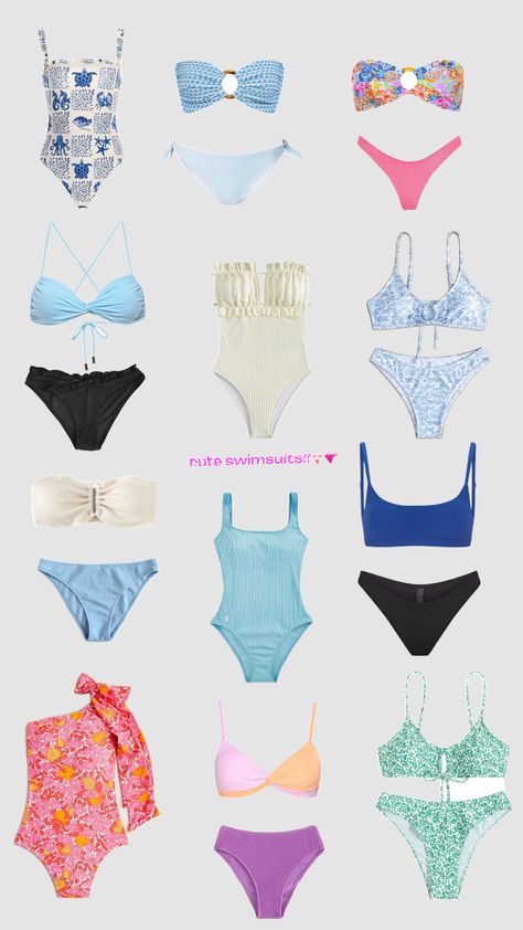 cute swimsuits!!💋👙🐚#swimsuits #inspo #cute #preppy Preppy Bathing Suit, Preppy Swimsuit, Cute Swimsuits, Summer Girls, Bathing Suits, Cute Outfits, Outfit Inspo, Clothes