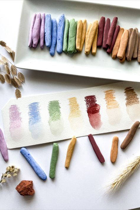 Natural Pigments, Nature Paintings, Teaching Art, Art Tips, Art Plastique, Diy Toys, Art Techniques, Natural Dyes, Handmade Art