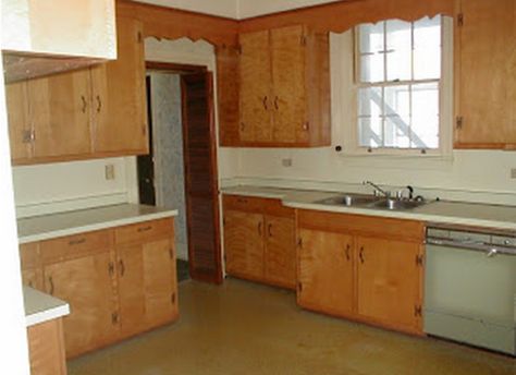 Outdated 1960s Kitchen 1960 Kitchen Cabinets, 1960 Kitchen Remodel, 60s Kitchen Remodel, 1960s Kitchen Cabinets, 60s Kitchen, 1960s Kitchen, Old Country Houses, Rental Kitchen, Budget Kitchen Remodel