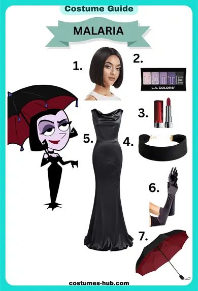 Malaria Costume (The Grim Adventures of Billy and Mandy) Malaria Makeup, Malaria Costume, Billy And Mandy, Grim Adventures, Pale Complexion, Velvet Choker Necklaces, Small Lanterns, Velvet Choker, Buy Necklace