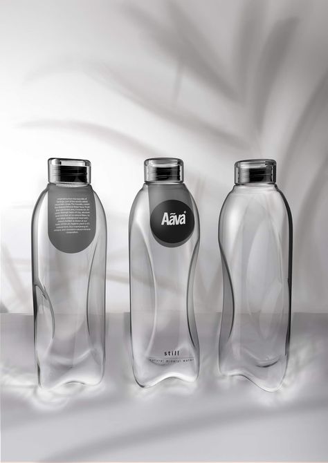 Aava Mineral Water on Packaging of the World - Creative Package Design Gallery Plastic Bottle Design, Water Bottle Label Design, Mineral Water Bottle, Trendy Water Bottles, Water Packaging, Creative Package Design, Bottle Design Packaging, Bottle Label Design, Water Branding