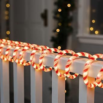 Joiedomi 40FT 360 LED Candy Cane Rope Lights, Waterproof Outdoor LED Christmas Lights for Garden Yard Party Xmas Christmas Holiday Decorations Christmas Decor Lights, Led Christmas Decor, Christmas Pathway Lights, Christmas Rope Lights, Lights For Garden, Bulb Lights, Lights Decor, Yard Party, Decor Lights