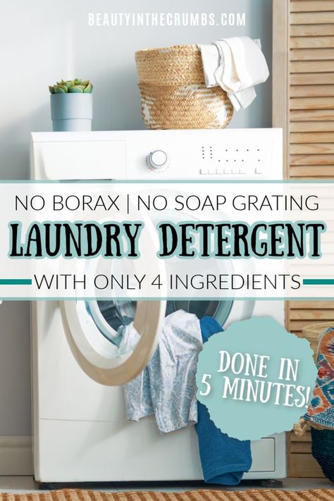 Diy Laundry Detergent Powder, Laundry Detergent For Sensitive Skin, Detergent For Sensitive Skin, Diy Detergent, Diy Natural Detergent, Diy Laundry Soap, Homemade Laundry Detergent Recipes, Homemade Detergent, Laundry Detergent Recipe