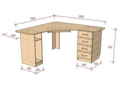 Diy Corner Desk, Diy Furniture Building, Study Table Designs, Study Room Design, Woodworking Shop Layout, Desk Plans, Woodworking Bed, Wardrobe Design Bedroom, Office Furniture Design