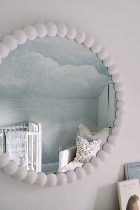 Cloud Nursery Theme, Cloud Bedroom, Sky Nursery, Dreamy Nursery, Cloud Theme, Clouds Nursery, Moon Nursery, Baby Room Inspiration, Nursery Room Design