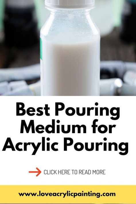 Diy Acrylic Pouring Medium Recipe, Liquitex Pouring Medium, Diy Pouring Medium Recipe, Pouring Medium Recipe, Paint Pouring For Beginners, Acrylic Pour Painting For Beginners, Pour Painting Ideas, Paint Pouring Medium, Love Acrylic Painting