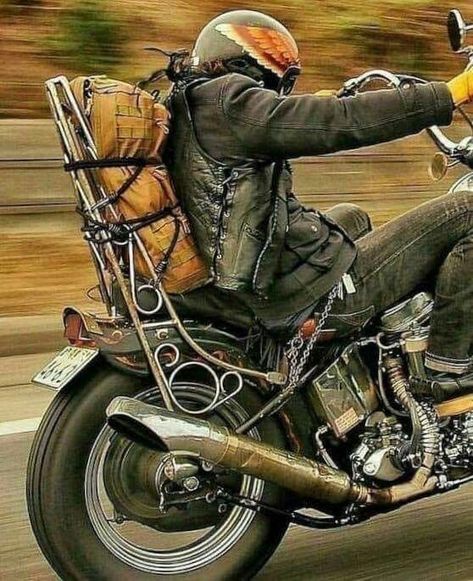 Who else loves this easy rider western outlaw vibe? Мотоциклы Harley Davidson, Motorcycle Camping Gear, Old School Chopper, Мотоциклы Cafe Racers, Motorcycle Camping, Motorcycle Culture, Harley Davidson Chopper, Rat Bike, Chopper Bike