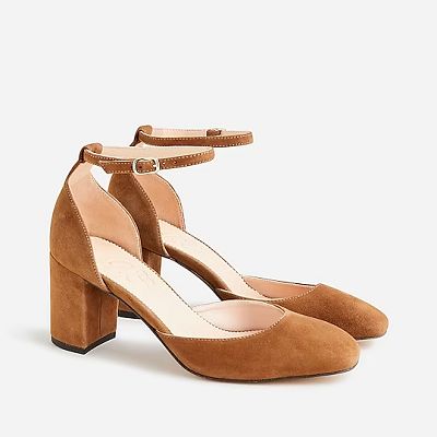 We all know I love a good strappy heel -- and these are best sellers at J.Crew. The post Coffee Break: Maisie Ankle Strap Heels appeared first on Corporette.com. Heels Prom, Ankle Strap Pumps, Gold Heels, Fall Shoes, Suede Pumps, Ankle Strap Heels, Strappy Heels, Strap Heels, Womens Heels