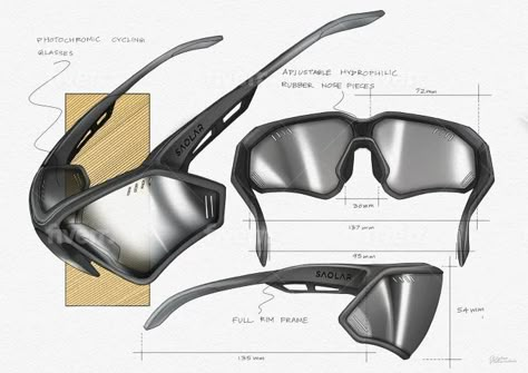 develop industrial and product design concept by sketches Sunglasses Design Sketch, Glasses Sketch, Accessories Design Sketch, Product Sketch, Sunglasses Design, Interior Design Presentation, Industrial Design Sketch, Sports Glasses, Design Presentation