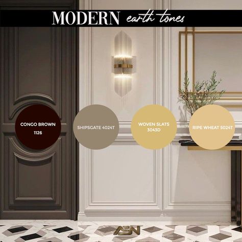 Earth Tones Color Palette, Interior Design Color Palette, Color Palette Interior, Design Color Palette, Color Palette Interior Design, Modern Luxury Interior, Nippon Paint, Earth Tone Color, Interior Design Color