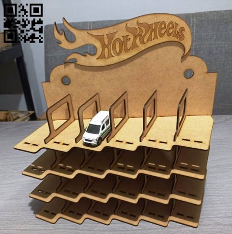 Toy Car Shelf, Humidor Plans, Car Shelf, Laser Cut Wood Jewelry, Wood Laser Ideas, Diy Laser Cut, Laser Cut Wood Crafts, Laser Engraved Ideas, Laser Cut Patterns