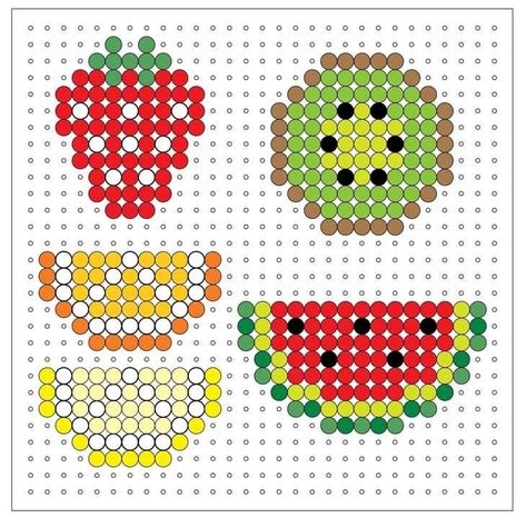 Aqua Beads Ideas Easy, Aqua Beads Template, Aqua Beads Patterns, Aqua Beads Ideas, Aqua Beads Patterns Easy, Aquabeads Ideas, Aquabeads Templates, Pearl Beads Pattern, Easy Perler Beads Ideas