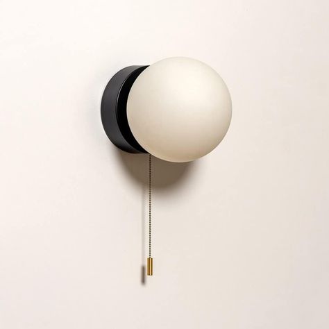 Wall Lamp Mid Century, Mid Century Vanity, Headboard Lamp, Vanity Wall Light, Globe Lamps, Wall Mounted Lamps, Lighting Modern, Bedroom Color, Nordic Wall