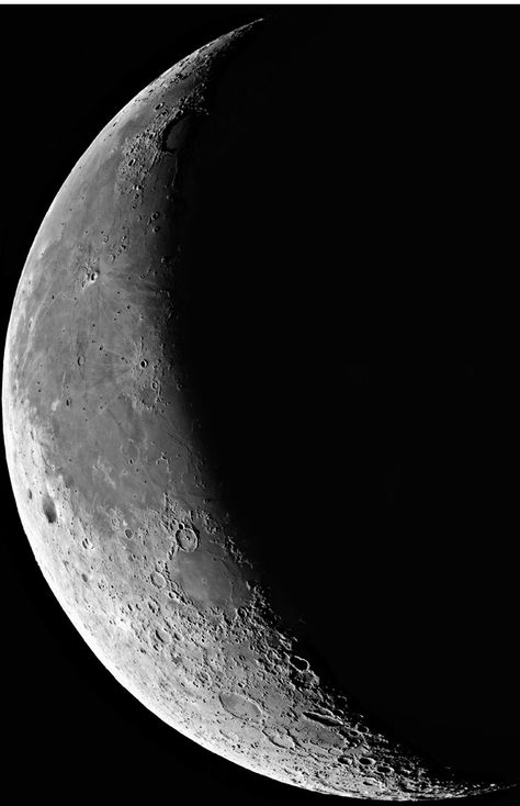 WANING CRESCENT, Dark Moon, or Balsamic Moon is waning (decreasing in light) and 75% to 0% illuminated. This phase begins the 10th or 11th day after Full Moon, and continues until New Moon. It is about 3.5 days until New Moon (at the beginning of this phase). This is the last in the 8 phases of the Lunar month. Waning Crescent, Waning Moon, Crescent Moon Tattoo, Oneplus Wallpapers, Space Stuff, Planets And Moons, Venus And Mars, Moon Images, Shoot The Moon