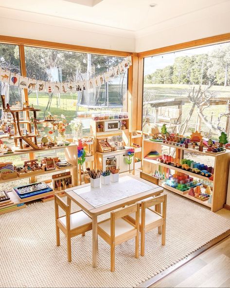 Grapat Toys, Creative Playroom, Montessori Toddler Rooms, Waldorf Playroom, Trofast Storage, Playroom Organization Ideas, Ikea Australia, Daycare Design, Daycare Room