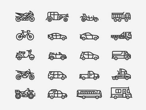 This is a portion of a big honkin' icon set I just worked on for a project with @Mason Yarnell. More to come! Arctic Monkeys Tattoo, Visual Facilitation, Truck Tattoo, Icon Tattoo, Icon Inspiration, Travel Journaling, Truck Icon, Aries Tattoo, Icon Design Inspiration