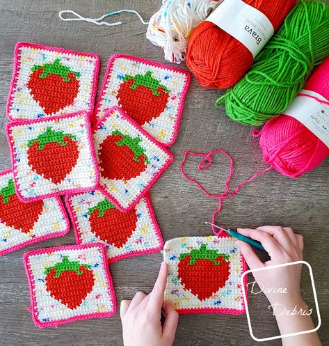 Strawberry Bag Crochet Pattern, Strawberry Bag Crochet, Strawberry Granny Square, Strawberry Bag, Strawberry Crochet, Crochet Throw Pattern, Bag Crochet Pattern, Crochet Strawberry, Crochet Sweater Pattern Free