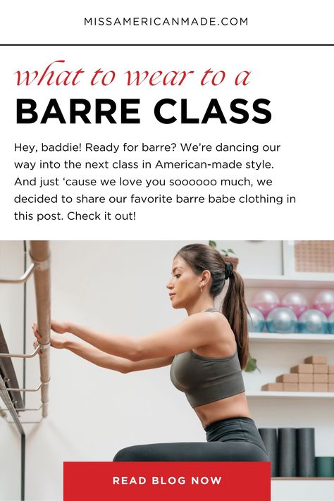 Baddies unite! Dive into our guide on what to wear to a barre class and slay your workout in style! From leggings that hug you in all the right places to tops that keep you cool and confident, we've got you covered. Let's crush those pliés and pulses together! #BarreBabe #WorkoutInStyle #FitnessFashion Pure Barre Outfit, Barre Outfit Ideas, Barre Workout Aesthetic, Barre Workout Outfit, Barre Class Outfit, Barre Outfit, Barre Clothes, American Made Clothing, Athletic Crop Top