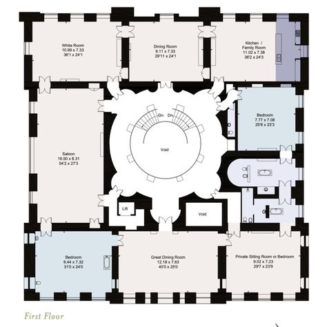 Ruins, New Wardour Castle, Wardour Castle, Castle Plans, Coved Ceiling, Luxury Floor Plans, Georgian Mansion, Doric Column, Carpentry And Joinery