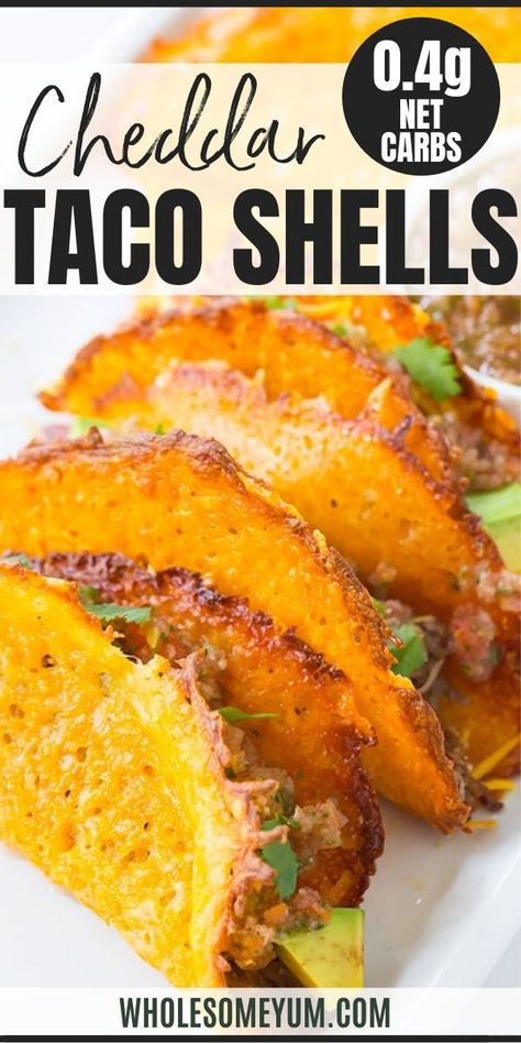 Wholesum Yum, Low Carb Taco Shells, Cheese Taco Shells, Easy Keto Lunch Ideas, Easy Keto Lunch, Keto Lunch Recipes, Cheese Taco, Keto Dishes, Mini Hamburgers