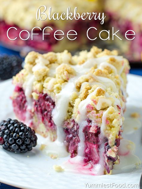 Blackberry Coffee Cake, Blackberry Dessert, Blackberry Cake, Blackberry Recipes, Coffee Cake Muffins, Coffee Cakes, Coffee Cake Recipes, Chocolate Dessert, Breakfast Cake