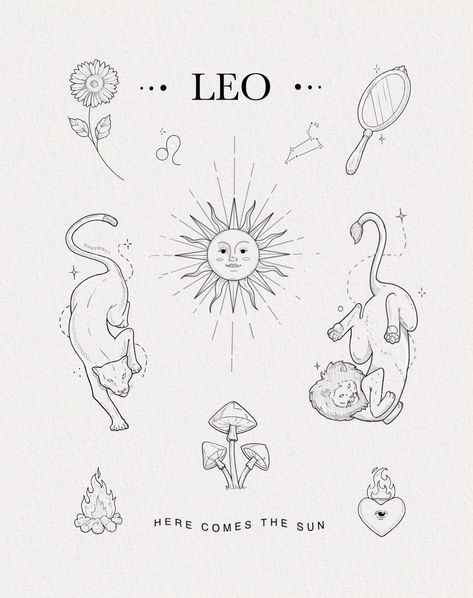 Leo Sign Tattoo, Female Lion Tattoo, Tatoo Dog, Small Lion Tattoo, Unique Half Sleeve Tattoos, Leo Zodiac Tattoos, Leo Tattoo Designs, Lioness Tattoo, Astrology Tattoo