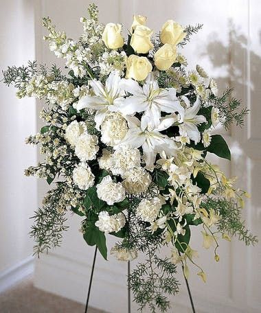 Funeral Flowers for a Man, Funeral Arrangements, Wreaths, Baskets, Sprays Standing Spray, Sympathy Floral, Casket Flowers, Flowers For Men, Memorial Flowers, Cemetery Flowers, Flowers Delivered, Sympathy Flowers, Flower Spray