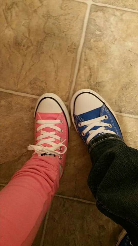 Blue and pink converse Pink And Blue Converse, Blue Converse, Pink Converse, Tv Girl, Tv Girls, Blue And Pink, Chuck Taylor Sneakers, Chucks Converse, Chuck Taylors