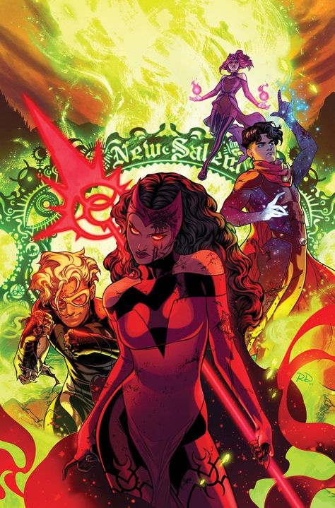 Carnival Fun House, Russell Dauterman, Wiccan Marvel, Scarlet Witch Comic, The Scarlet Witch, Family Comes First, Chaos Magic, Elizabeth Olsen Scarlet Witch, Scarlet Witch Marvel