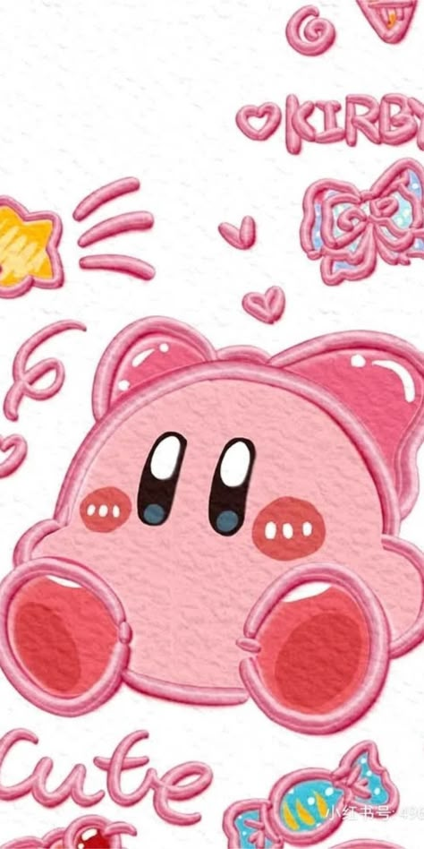 Kirby Wallpapers Aesthetic, Kirby Iphone Wallpaper, Cute Pink Wallpaper, Hello Kitty Wallpaper Hd, Cute Mobile Wallpapers, Iphone Wallpaper Hipster, Hand Drawing Reference, Iphone Wallpaper Pattern, K Wallpaper