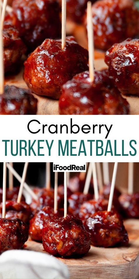 Cranberry Turkey Meatballs Turkey Cranberry Meatballs, Christmas Meatballs, Holiday Meatballs, Thanksgiving Main Dishes, Christmas Meat, Juicy Meatballs, Cranberry Meatballs, Cranberry Turkey, Christmas Main Dishes