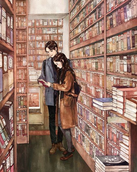 Seni Korea, Couple Drawing, Cute Couple Drawings, Couple Illustration, Love Illustration, Art Et Illustration, Cute Couple Art, Anime Love Couple, Dessin Adorable