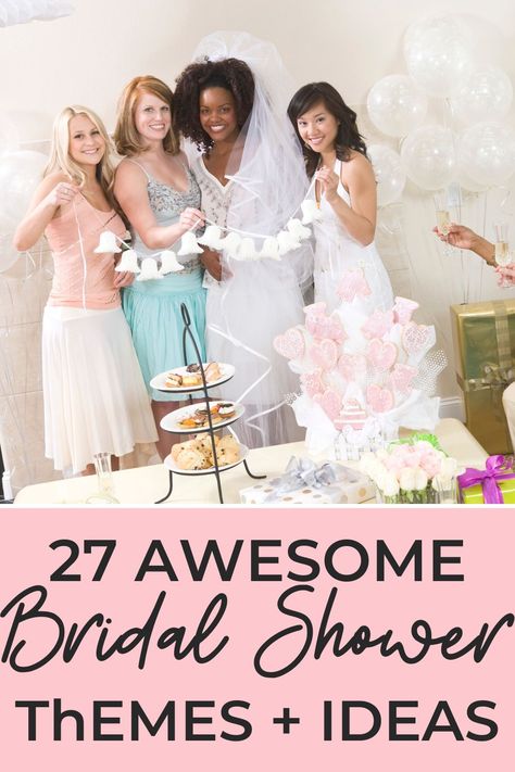 These 27 bridal shower themes and bridal shower ideas are so cute & so fun - your bride will love them! #bridalshower #bride #bridalparty #weddingplanning #bridalshowerideas #bridalshowerthemes #bridalshowerinspo #bridalshowerinspiration #bridalshowerplanning #bridalshowercolors #bridalshowergames #bridalshowerfood #cutebridalshowerideas #bridalshowerdecor Combined Bridal Shower Ideas, Bridal Shower For Older Bride, Bridal Shower Colors, Bridal Shower Themes, Shower Tips, Stepford Wife, Bridal Shower Planning, Brunch Fashion, Bridal Shower Inspiration