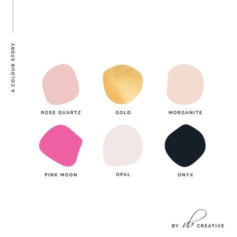 Black Pink Gold Color Palette, Pink Black And Gold Color Palette, Pink Gold Black Color Palette, Pink Blush Color Palette, Minimalist Pink Color Palette, Pink And Gold Colour Palette, Color Palette Jewelry Brand, Pink And Gold Palette, Feminine Color Palette Colour Schemes