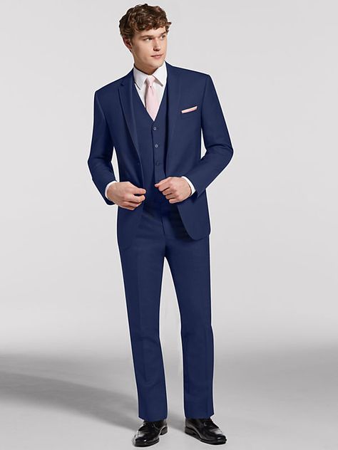 😍😍😍 Blue Suit Men Color Combinations, Color Combinations Wedding, Navy Blue Suit Men, Mens Lifestyle Fashion, Blue Wedding Suit, Mens Tux, Blue Tux, Mens Designer Clothes, Blue Suit Men