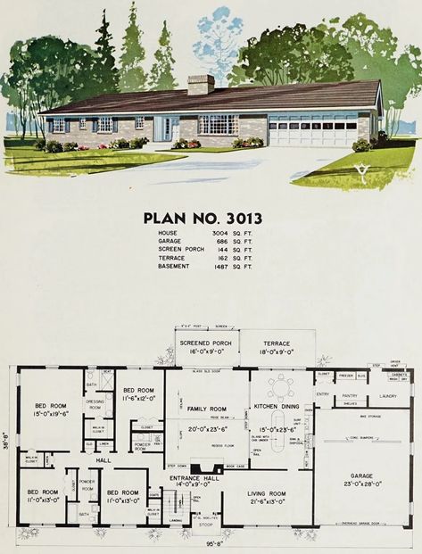 70sqm House Design, 1970s House Plans, 1950s Ranch House Exterior, 80s House Exterior, House Design 2 Storey, House Plans Ranch, Raised Ranch, 1970s House, Ranch House Exterior