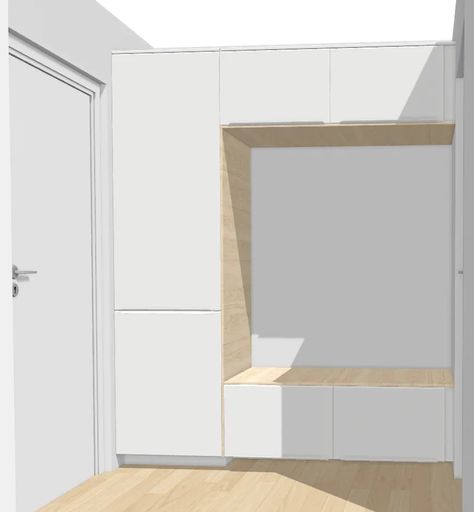 Ikea Metod Shoe Cabinet, Entrance Hall Wardrobe Ideas, Hallway Storage Ideas Ikea Hacks, Ikea Mud Room Ideas, Ikea Entrance Closet, Ikea Platsa Built In, Hallway Ikea Hack, Metod Ikea Hack Living Rooms, Ikea Besta Built In Hack