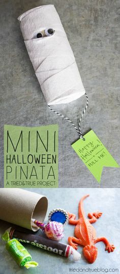 Halloween Pinata, Mini Pinatas, Halloween Fest, Diy Halloween Decor, Adornos Halloween, Halloween Tags, Halloween Crafts For Kids, Theme Halloween, Diy Candy