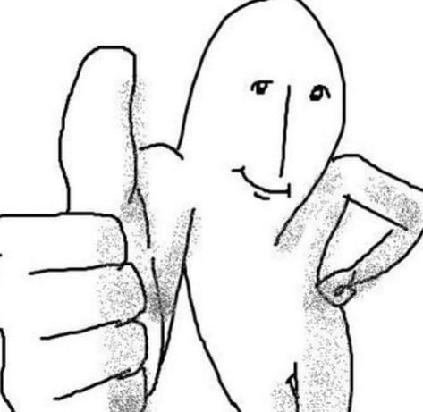 A Drawing, Thumbs Up