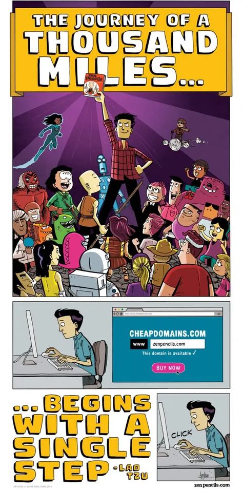 What Are Zen Pencils? I'm Glad You Asked ... Zen Pencils, Owlturd Comics, What Is Zen, Phd Comics, Quotes From Famous People, Awkward Yeti, Sarah's Scribbles, The Awkward Yeti, Writing Things