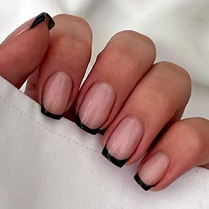 Nature Tattoos, Short Fake Nails, French Tip Acrylic Nails, Nagel Inspo, Oval Nails, Chic Nails, French Tip Nails, Square Nails, Nail Art Design