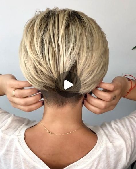 Pixie Haircut Shaved Back, Short Undercut Hairstyles Women, Disconnected Undercut Women, Short Hairstyle Women With Undercut, Short Haircut 2024 Trends Women, Undercut Women’s Hair, Pixie Haircuts With Undercut, Small Undercut Nape, Undercut Bob Haircut For Fine Hair