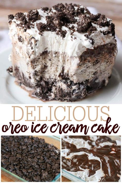 No Bake Oreo Ice Cream Cake, Oreo Cookie Ice Cream Dessert, Oreo Ice Cream Cake Recipe Easy, Oreo Ice Cream Pie Recipe, No Bake Ice Cream Cake, Mint Oreo Ice Cream Cake, Homemade Oreo Ice Cream Cake, Best Ice Cream Cake Recipe, Easy Icecreamcake Homemade