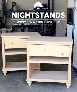 Pottery Barn-Inspired Nightstands Jen Woodhouse, Wood Crafting Tools, Diy Nightstand, Прикроватные Тумбочки, Building Furniture, Diy Holz, Wood Plans, Diy Furniture Projects, Woodworking Furniture