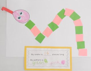 Making pattern snakes... perfect for celebrating the Year of the Snake! Pattern Crafts For Kindergarten, Pattern Activities For Kindergarten, Snake Activity, Patterning Activities, Patterning Kindergarten, Year Of Snake, Teaching Patterns, Maths Activity, Math Sort