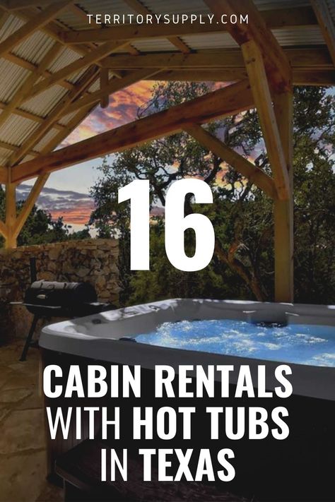 Texas Cabin, Canyon Lake Texas, Cabins In Texas, Cabin Hot Tub, Indoor Hot Tub, Texas Adventure, Texas Destinations, Texas Country, Canyon Lake