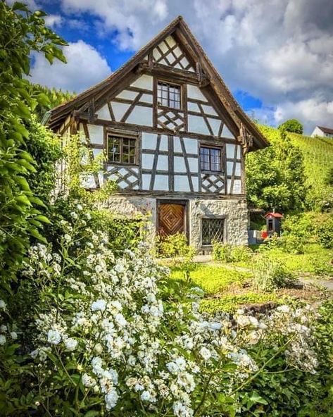 Swiss Cottage Exterior, Swiss Chalet House Exterior, Switzerland Life, Cottagecore House Exterior, Switzerland Countryside, Austrian Countryside, Bavarian House, The Garden Poster, Bavarian Decor