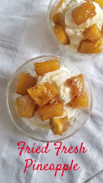 Fried Pineapple Dessert, Fresh Pineapple Dessert, Fried Pineapple Slices, Fresh Pineapple Recipes Dessert, Fresh Pineapple Recipes, Beach Dessert, Pineapple Dessert Recipes, Spanish Desserts, Pineapple Desserts